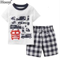 Fashion Boys Clothes Kids Pajamas Sets Racing Luxury Car Children T-Shirt + Pant Baby Boy Sleepwear PJS Home Clothes Cotton