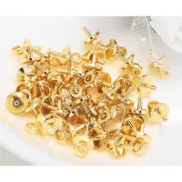 20pcsDiy accessories wholesale gold smooth round hand pendant tail chain pearl head