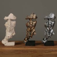 XIYUANN Nordic Abstract Figurines Statue Art Crafts Resin Face Character Sculpture Attractive Simple Art Statue Office