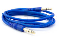 Guitar Cable 6.35mm Male to Male Jack Cable Plug Aux Stereo Audio Cable 6.5mm สายแจ็คกีตาร์ เครื่องเสียง แอมป์รถ 1.5m