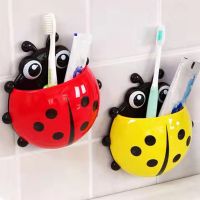 【CW】 1pcs Toothbrush Organizer Cartoon Wall Holder Rack Toothpaste Insect