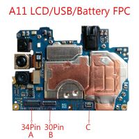 10ชิ้นสำหรับ Samsung A11 A115F A115U M11 M115F A115W จอ LCD แสดงแบตเตอรี่ที่ชาร์จยูเอสบีที่ชาร์จขั้วต่อ FPC แบบสัมผัสบนบอร์ด