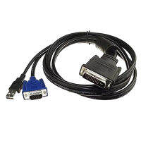 DVI 24 5Pin ชายกับ VGA 15Pin USB ชายโปรเจคเตอร์เคเบิ้ลอะแดปเตอร์แปลงสำหรับแล็ปท็อปพีซีจอภาพดีวีดี HD โปรเจคเตอร์1.8เมตร