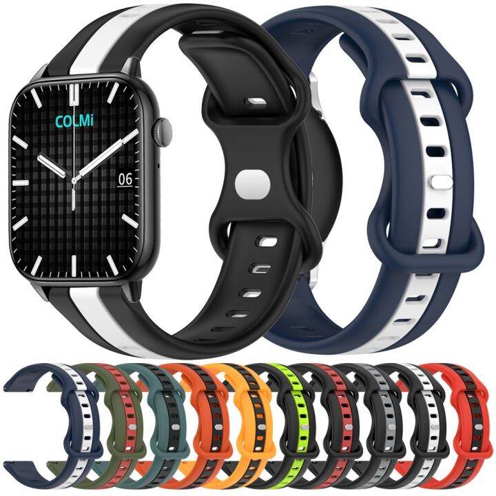 lipika-replaceable-watch-strap-for-colmi-c61-c60-m40-i30-band-for-colmi-p28-plus-p8-plus-wristband-20mm-22mm-sports-silicone-bracelet