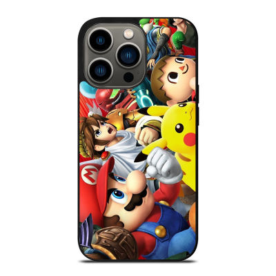 Super Smash Bross All Star Phone Case for iPhone 14 Pro Max / iPhone 13 Pro Max / iPhone 12 Pro Max / XS Max / Samsung Galaxy Note 10 Plus / S22 Ultra / S21 Plus Anti-fall Protective Case Cover 252