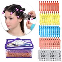 【LZ】∋☁∏  Modelador de cabelo frio para mulheres perm rods rolos com saco cabelo longo e curto 5 tamanhos 100 pcs