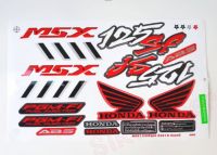 สติกเกอร์ HONDA MSX 125 SF สีแดง ปี 2018 รุ่น 6 สีสวย คุณภาพดี ราคาถูกที่สุด พร้อมส่ง