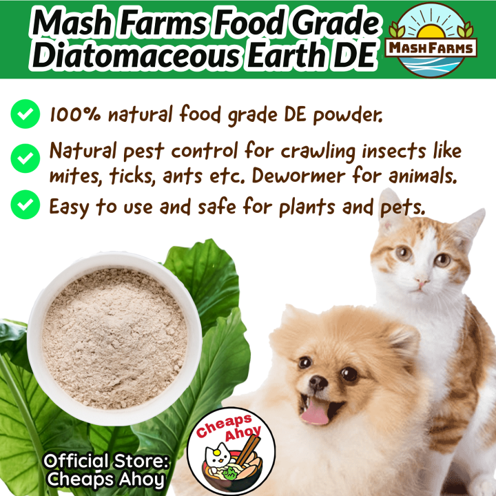 Premium Natural Pesticide MASH Farms Diatomaceous Earth Food Grade HIGH