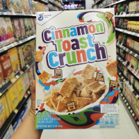 General Mills Cinnamon Toast Crunch เจเนอรัล มิลส์ ซินนามอน โทสท์ ครันซ์ (ธัญพืชข้าวสาลีผสมข้าวพองและอบเชยอบกรอบ) 340 กรัม