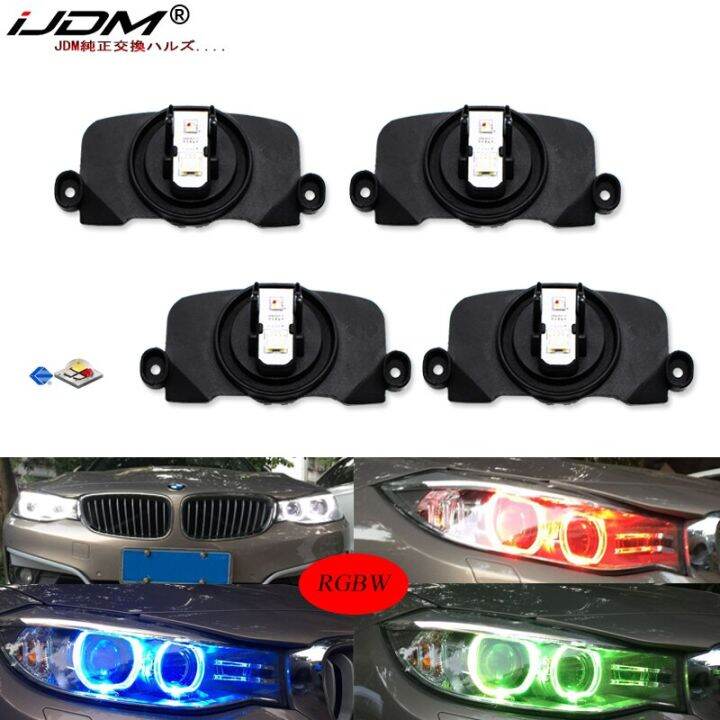 Ijdm For BMW Smartphone Remote RGBW Angel Eye Halo Ring Markers For BMW