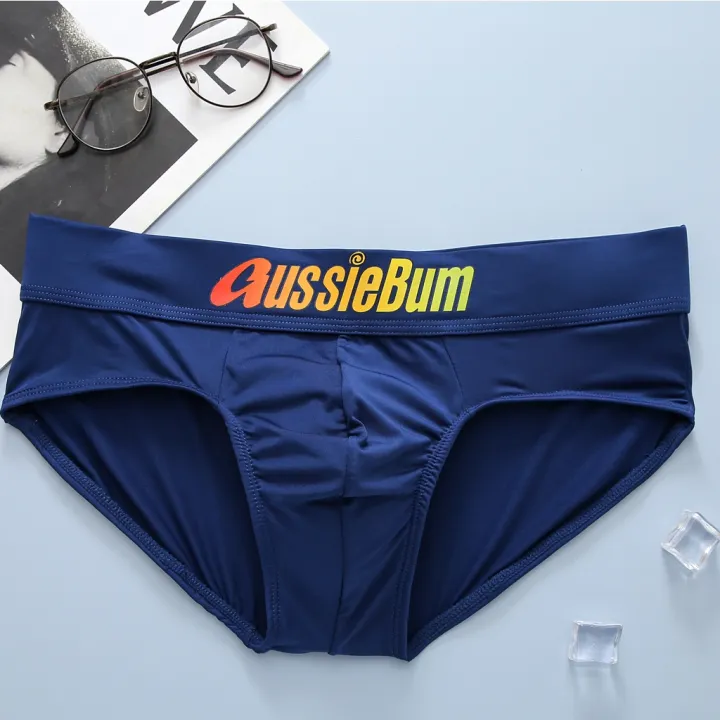 Men's briefs underwear Milk silk breathable y low waist AUSSIEBUM Lazada.co.th