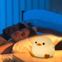 Mini Night Light Silicone Touch Sensor Lamp Cartoon Ambient Lighting for Sleeping Companion Getting Up for Bedroom Bedside Kids Night Lights