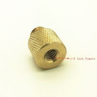 1/4 quot; Female to 3/8 quot; Male Tripod Thread Reducer Screw Adapter Brass Copper for Camera Tripod Light Stand Accessories 1/4 3/8 inch