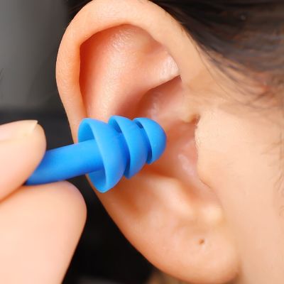 1Pairs Soft Silicone Earplugs Ear Plugs Reusable Noise