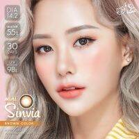 ลาย Mini Sinvia สีน้ำตาล ยี่ห้อคิตตี้คาวาอิ แฟชั่นค่าสายตาปกติ เลนส์กรองแสง สินค้าได้รับมาตราฐานผ่าน อย.%