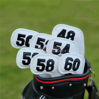 7ภาพ/จำนวนมากกอล์ฟคลับเวดจ์ Headcover (48 50 52 54 56 58 60องศา) Headcover การออกแบบที่มีสีสันสำหรับกอล์ฟคลับเวดจ์องศาหัวปก