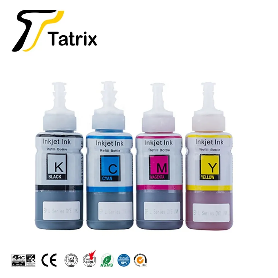 664 T664 T6641 Premium Color Compatible Refill Dye Ink for Epson