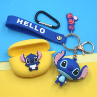 【HOT SALE】 PC Helpers MALL Stitch ซิลิโคนหูฟังสำหรับ Freebuds 4i ชุดหูฟังสำหรับ Freebuds 4i พร้อมพวงกุญแจ