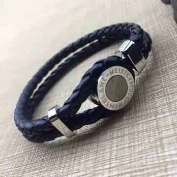Buy Montblanc Bracelet In Woven Blue Leather Online  Tata CLiQ Luxury
