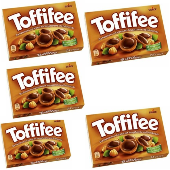 Kẹo caramel mềm phủ socola nhân hạt dẻ toffifee sản xuất tại đức - ảnh sản phẩm 1