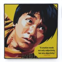 Stephen Chow โจวซิงฉือ หรือ สตีเฟน โจว นักแสดง ผู้กำกับ รูปภาพ​ติด​ผนัง​ pop art พร้อมกรอบและที่แขวน ของขวัญ​ แต่งบ้าน รูปภาพ