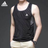 Adidaseˉ mens quick-drying breathable ice silk Tanks Tshirt summer running training working out sleeveless top