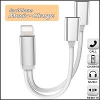 for iPhone Adapter music plug and charge, 2 in 1 audio &amp; charging cable, for iPhone 15 14 13 12 11 Pro Max