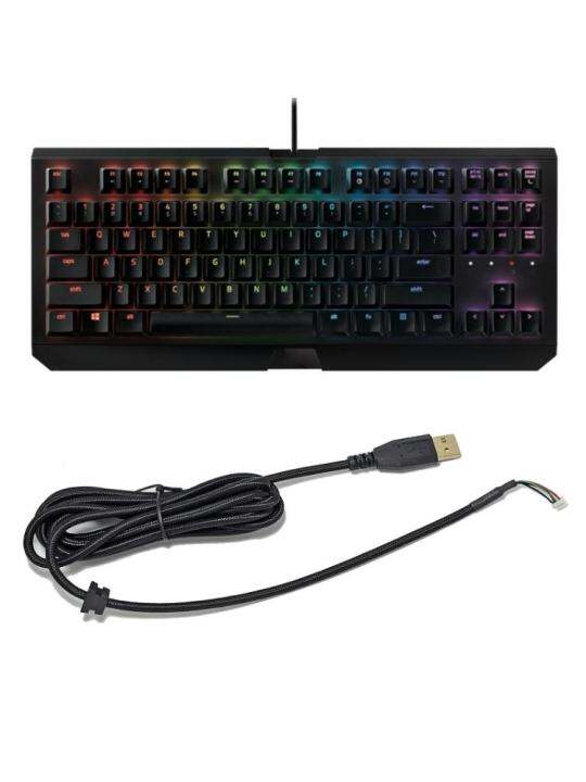 2-5เมตรสายแป้นพิมพ์-usb-สายพีวีซีเปลี่ยนลวดสำหรับ-razerblackwidow-x-chroma-ส่วนทดแทนซ่อมอุปกรณ์เสริม