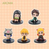 AROMA โมเดลฟิกเกอร์แอกชัน ดาบพิฆาตอสูร Nezuko Tanjirou Inosuke Kyoujurou Giyuu 5 ซม. สำหรับตกแต่ง QC8191610