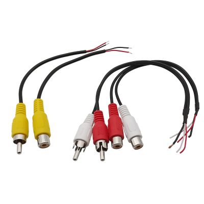 【YF】 RCA Female Male Audio Extension Cable Stereo AV Video Plug Connector Adapter Cord Wire