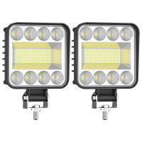 DXZ 2ชิ้น12โวลต์24โวลต์4x4รถแสงทำงาน128SMD 4นิ้วบาร์ LED ไฟหน้ารถ A SUV รถบรรทุกสปอตไลลอยออฟโร้ดรถจักรยานยนต์12000LM