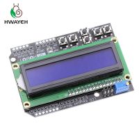 1ชิ้นหน้าจอ1602 Lcd Lcd1602 Lcd ที่คลุมแป้นปุ่มสำหรับ Atmega328 Arduino หน้าจอสีฟ้า Atmega2560ราสเบอร์รี่ Pi Uno