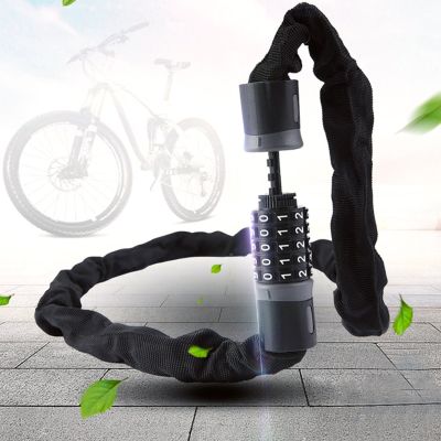 Bike Password 5 Digit Lock Anti-Theft Combination Number Code Bicycle Lock Steel Cable Chain Security Safety Bike Access Locks