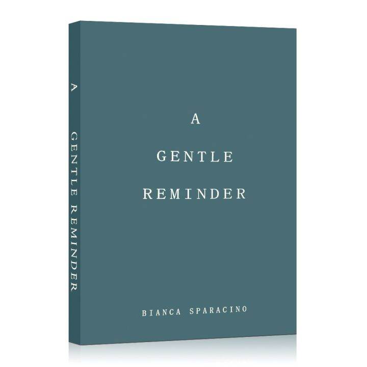 A Gentle Reminder By Bianca Sparacino Poetry English Reading Book Self ...