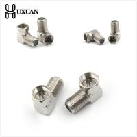 5pcs 90 Degree Right Angled TV Aerial Cable Connector RF Coaxial F Female Socket To TV Male Plug Coaxial ConnectorAdhesives Tape