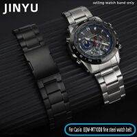 Stainless steel strap For Casio Edifice metal series light wave watch EQW-M1000/M1001 refined steel watch with arc mouth 22mm