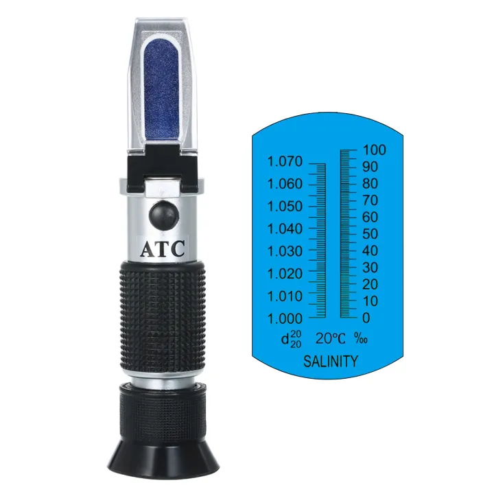 เครื่องวัดความเค็มแบบใช้มือถือน้ำทะเล Hydrometers Optical เครื่องทดสอบ