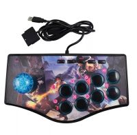 Arcade Joystick for PC For PS2 For PS3 For Android Smart TV with 1.8 Meter Cable and Built-in Vibrator Eight Direction Joystick