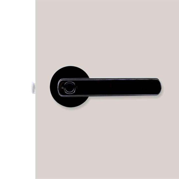 yale-yefla010blk-มือจับก้านโยก-ระบบสแกนลายนิ้วมือ-fingerprint-lever-handle-สีดำ