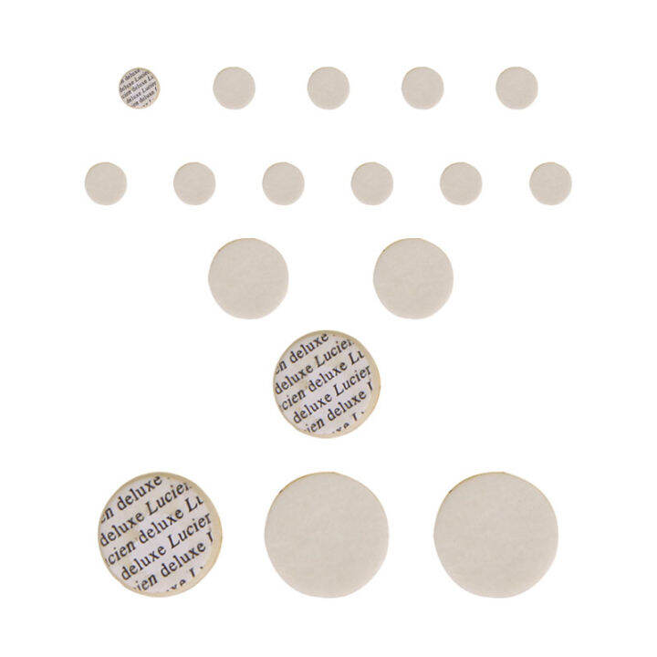 17Pcs Faux Leather Key Pads Musical Woodwind Wind Music