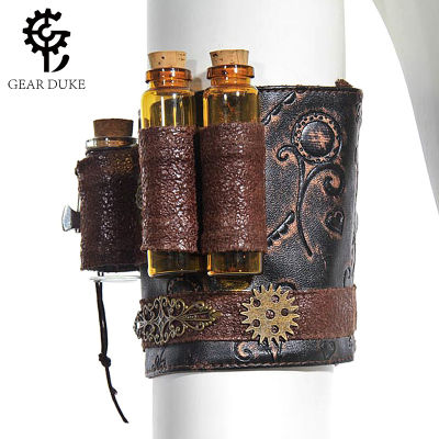 Halloween European And American Punk Lolita Medieval Industrial Revolution Alchemy Leather Bracelet Performance Arm Sleeve Foreign Trade