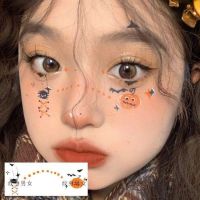 original Love Makeup Tattoo Sticker Imitation Makeup Creative Blush Party Girl Halloween Pumpkin Face Decoration Party