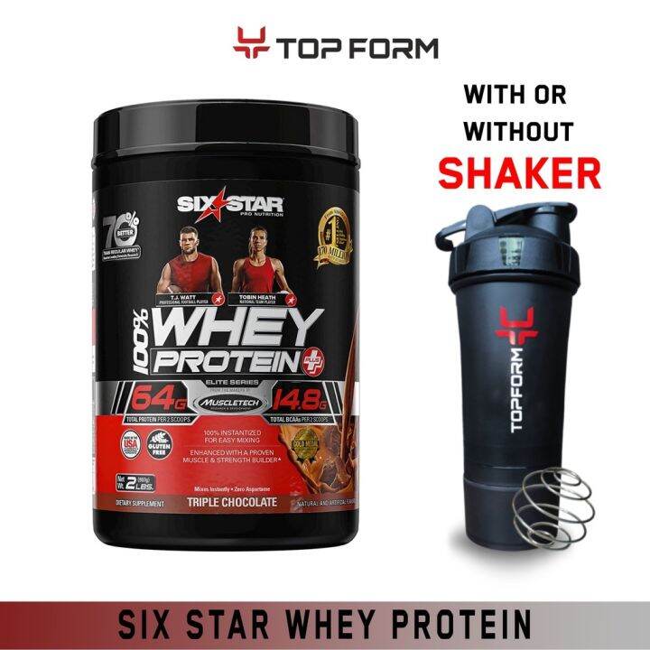 Nutrition library Six Star Whey Protein Plus 2lbsProtein Isolate Peptides Lazada PH