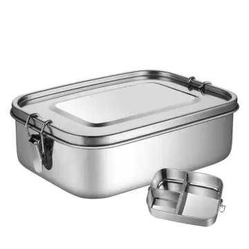 Customize 3 Grids Stainless Steel Soup Box Food Container Bento