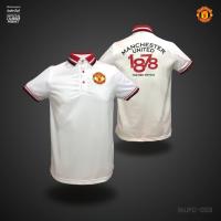 เสื้อโปโล ลิขสิทธิ์แท้ แมนยู Man U ( ชาย ) รุ่น MUFC 003  สีขาว