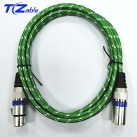 ขั้วต่อ R25-94สายเคเบิล XLR ตัวผู้ไปยังตัวเมียไมโครโฟนสายลำโพงเครื่องเสียง3ขาสำหรับขยายเครื่องผสมไมโครโฟน2ม. 3M สายไฟต่อ AUX 5ม.