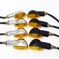 2 Pcs/4 Pcs Universal รถจักรยานยนต์ไฟแสดงสถานะเตือนไฟเลี้ยว Amber MINI Blinker สำหรับ Harley Honda Yamaha Suzuki Ducati