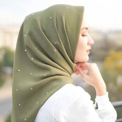 【YF】 110x110cm Cotton Linen Square Scarves Malaysia Headscarf Womens Muslim Hijab Solid Color Turban Wrap Full Diamonds