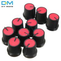 【CW】 Diymore 10pcs 6mm Knob Face Plastic Taper Potentiometer Hole Volume Controller CAPS WH148