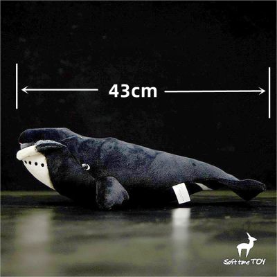ตุ๊กตาวาฬหลังค่อมสำหรับตุ๊กตายัดนุ่นรูปสัตว์รูปโบว์อนิเมะเรื่องความสมจริงสูงตุ๊กตาหลังค่อม